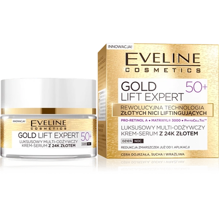 EVELINE Gold Lift Expert 50+ multi-odżywczy krem 50ml TERMIN 23-11-2025