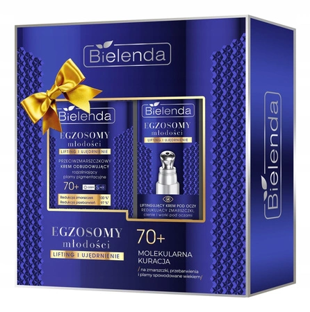 BIELENDA Egzosomy Młodości zestaw do twarzy 70+ (krem 50ml + krem pod oczy 15ml)