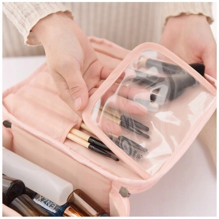 ECARLA kosmetyczka rozkładana, organizer Czarna KS30CZ