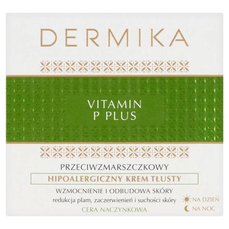DERMIKA Vitamin P Plus tłusty krem do twarzy hipoalergiczny 50ml