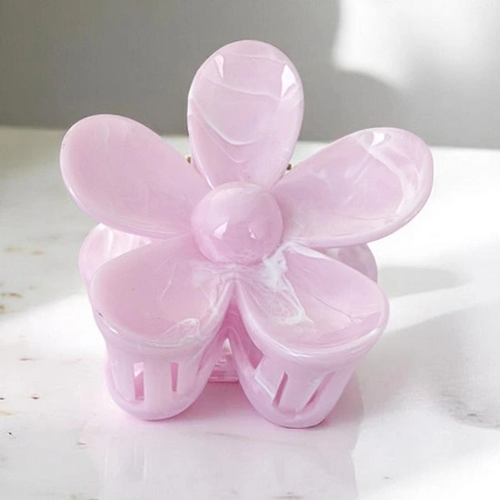 ECARLA spinka-klamra do włosów Kwiatek marmurek Róż SP379R