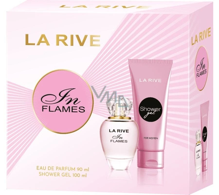 LA RIVE Woman zestaw [woda perfumowana 90ml + żel pod prysznic 100ml] In Flames