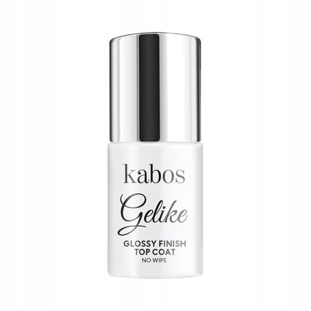 KABOS Gelike Top Coat hybrydowy No Wipe Glossy Finish 8ml 