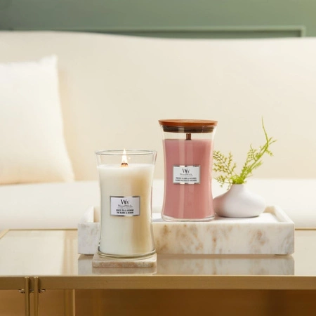 WOODWICK PlusWick duża świeca w słoiku PRESSED BLOOMS & PATCHOULI 609,5g