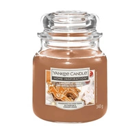 YANKEE CANDLE Home Inspiration Średnia świeca w słoiku GINGERBREAD JINGLE 340g