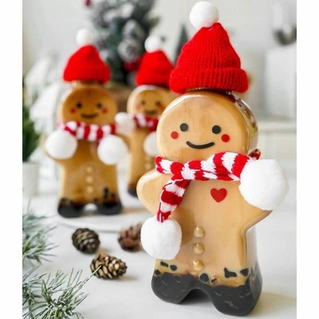 ECARLA butelka świąteczna 350ml Piernik z szalikiem BD37