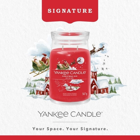 YANKEE CANDLE Signature Duża świeca w słoiku CHRISTMAS EVE 567g