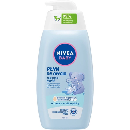 NIVEA Baby Nowa Formuła płyn do mycia ciała Łagodna Kąpiel 500ml 