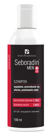 SEBORADIN Men szampon do włosów przeciw wypadaniu, przerzedzaniu się włosów, powstawaniu zakoli 100ml 