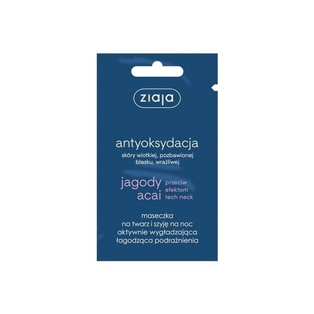 ZIAJA Jagody Acai maseczka aktywnie wygładzajaca na noc 7ml