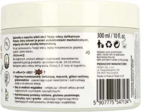 HISKIN Crazy Hair galaretka do laminowania włosów średnioporowatych 300ml