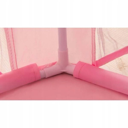 ECARLA namiot dziecięcy, baldachim Różowy w białe kropki BAL7R