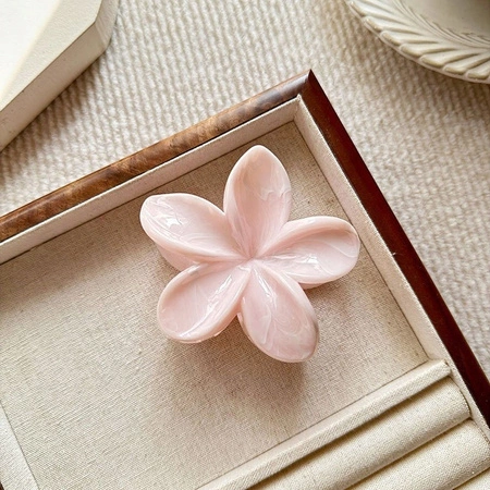 ECARLA spinka-klamra do włosów Kwiatek marmurek Jasny Róż SP406