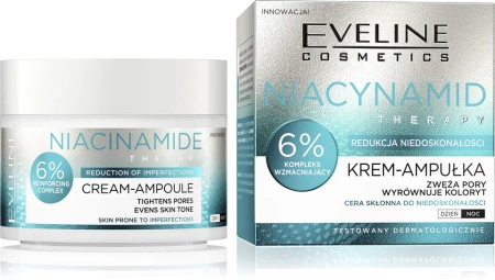 EVELINE Niacynamid Therapy krem-ampułka 6% Kompleks Wzmacniający 50ml