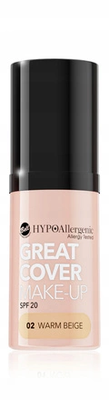 BELL Hypoallergenic Great Cover podkład 02 Warm Beige SPF 20 20g