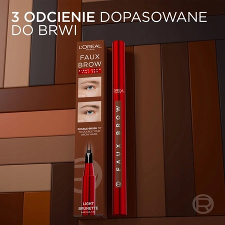 LOREAL Infaillible Faux Brow kredka do brwi 392 Light Brunette