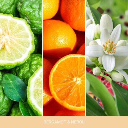 WOODWICK Natures Wick średnia świeca w słoiku Bergamot & Neroli 284g