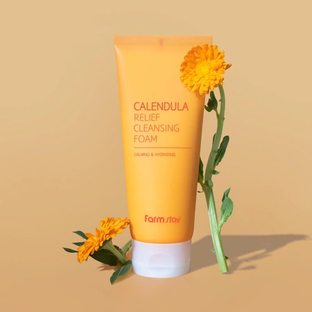 FARMSTAY Calendula Relief pianka do mycia twarzy z nagietkiem 180ml