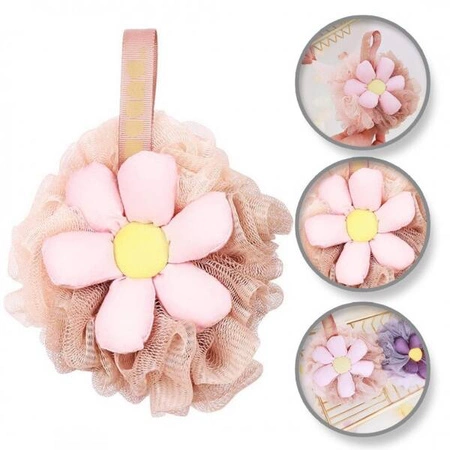 ECARLA myjka gąbka do mycia ciała na mokro 15cm Sweety Różowy GB14R