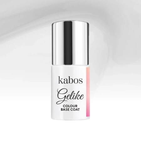 KABOS Gelike Colour Base Coat kolorowa baza budująca 2w1 Snow Veil 8ml 