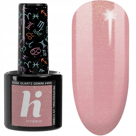 HI HYBRID Zodiac lakier hybrydowy 455 Rose Quartz Gemini 5ml