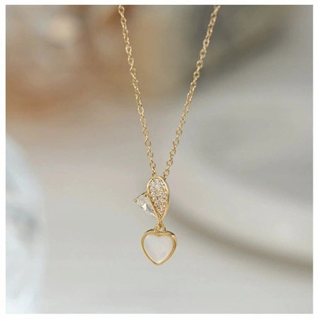 ECARLA naszyjnik ze stali szlachetnej pozłacanej NST2203