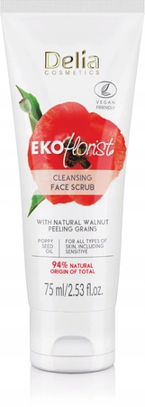 DELIA Eco Florist peeling do twarzy oczyszczający 75ml TERMIN 09-2025