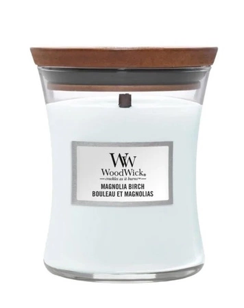 WOODWICK PlusWick średnia świeca w słoiku MAGNOLIA BIRCH 275g