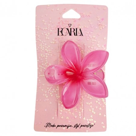 ECARLA spinka-klips do włosów Kwiat Moana Ombre 6cm Róż SP403