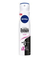 NIVEA Women dezodorant spray Black & White Invisible Clear 5w1 150ml