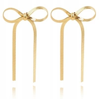 ECARLA kolczyki ze stali szlachetnej platerowanej złotem sztyft KST3231