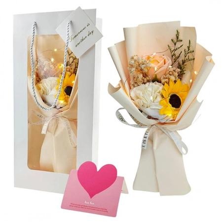 ECARLA bukiet zapachowych kwiatów mydlanych w pudełku BUK17ZO