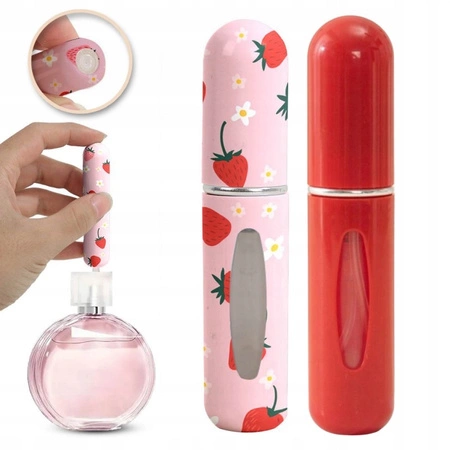ECARLA zestaw mini atomizerów podróżnych na perfumy 5ml Truskawki AK17 2szt