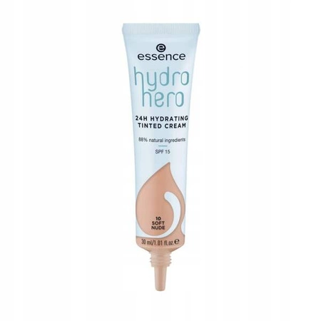 ESSENCE Hydro Hero 24H Hydrating Tinted Cream krem BB SPF15 10 Soft Nude 30ml