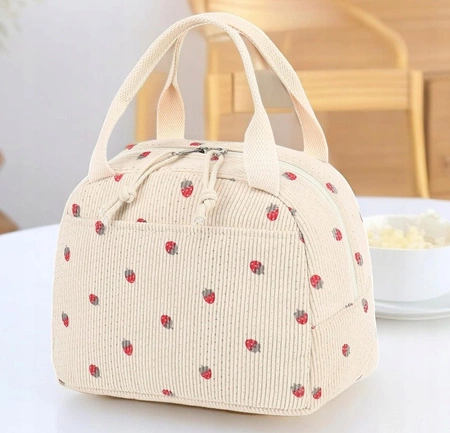 ECARLA torba termiczna piknikowa Lunch Box 26x21x18cm Truskawki PJM42