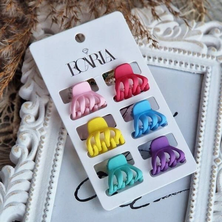 ECARLA zestaw spinek do włosów małe SP202 2,5x 2cm 6szt