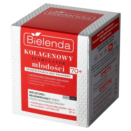 BIELENDA Kolagenowy Stymulator Młodości krem do twarzy dzień i noc 70+ 50ml