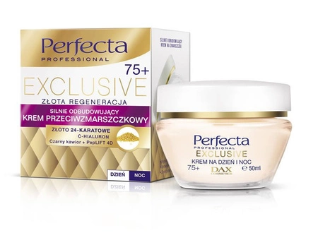 DAX Perfecta Exclusive Złota Regeneracja 75+ krem 50ml TERMIN 05-2025