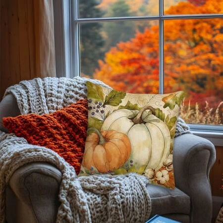 ECARLA Jesień poszewka na poduszkę 45x45cm Dynie POD194