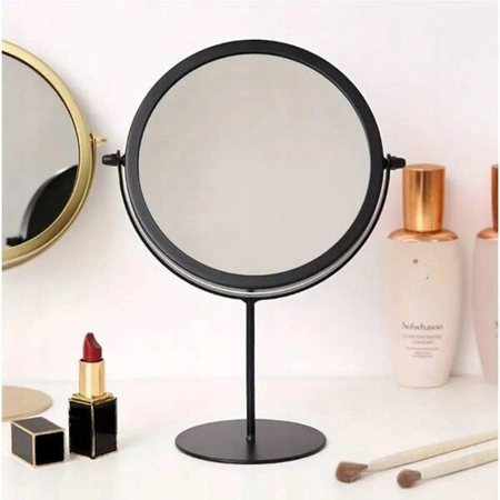 ECARLA lusterko kosmetyczne stojące Czarne 27x 14,5x 10cm L14CZ