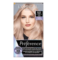 LOREAL Preference farba do włosów 8.12 Jasny Popielaty Beżowy Blond