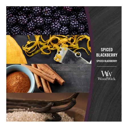 WOODWICK Core Hearthwick świeca w słoiku elipsa SPICED BLACKBERRY 453g