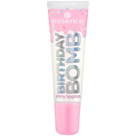 ESSENCE Juicy Bomb Shiny Lipgloss błyszczyk do ust BIRTHDAY 01 Cake My Day! 10ml 