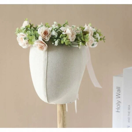 ECARLA wianek opaska na głowę kwiaty BOHO W89