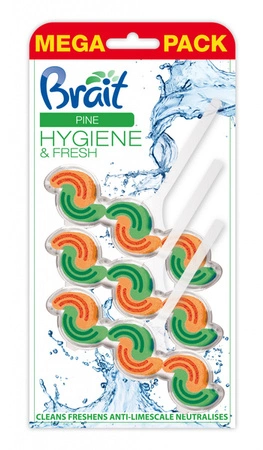 BRAIT Hygiene & Fresh 2-fazowa kostaka do WC Pine 3x45g