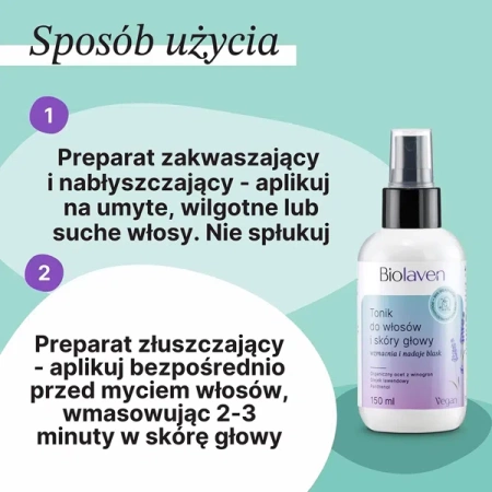 SYLVECO Biolaven tonik do włosów i skóry głowy z octem winogronowym 150ml