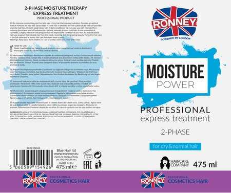 RONNEY Express Treatment Moisture Power odżywka dwufazowa nawilżająca 285ml