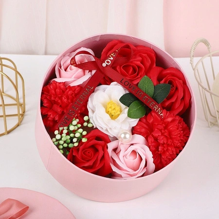 ECARLA Flower Box bukiet zapachowych kwiatów czerwone Kwiaty BUK25CZE