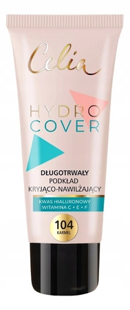 CELIA Hydro Cover podkład do twarzy kryjąco-nawilżający 104 Karmel 30ml