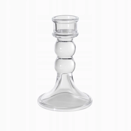 ECARLA świecznik dekoracyjny szklany Glamour 13cm SW17